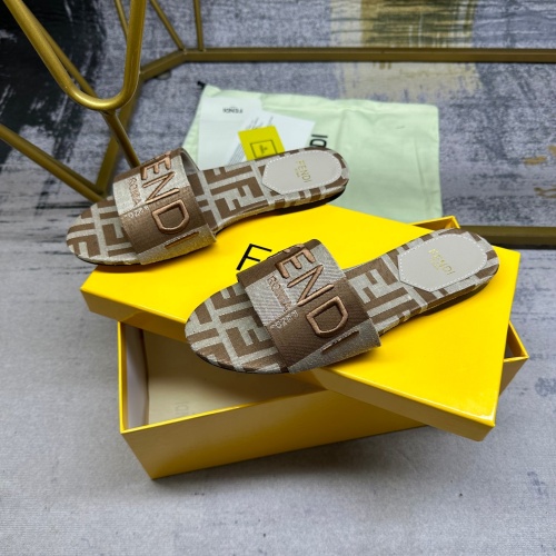 Replica Fendi Slippers For Women #1210039 $82.00 USD for Wholesale