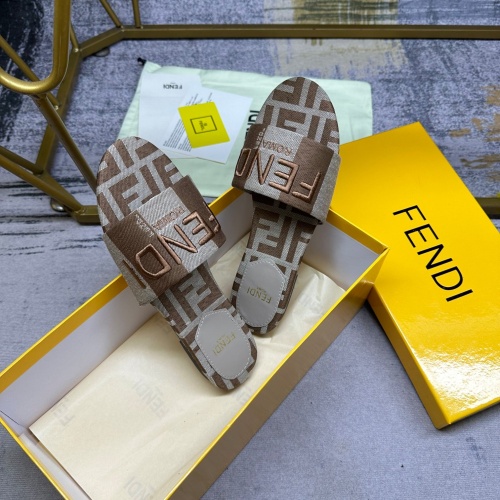 Replica Fendi Slippers For Women #1210039 $82.00 USD for Wholesale