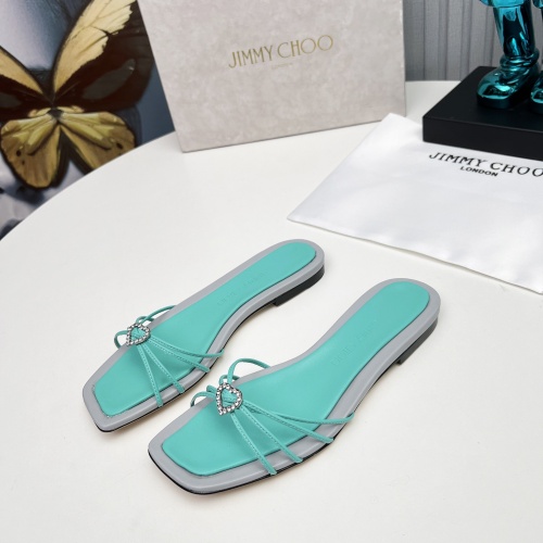 Replica Jimmy Choo Slippers For Women #1210376 $98.00 USD for Wholesale