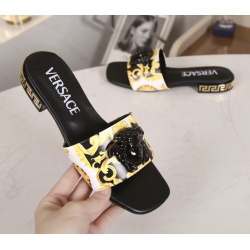 Replica Versace Slippers For Women #1210515 $80.00 USD for Wholesale