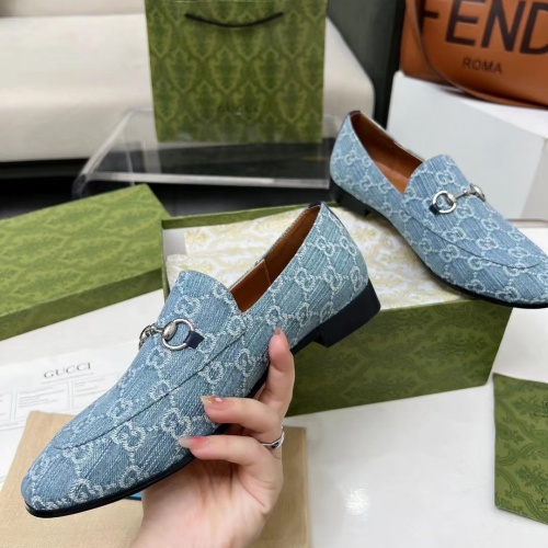 Replica Gucci Oxfords Shoes For Women #1211355 $98.00 USD for Wholesale