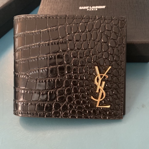 Cheap Yves Saint Laurent YSL Man Wallets #1211773, $$40.00 USD On Yves Saint Laurent YSL AAA Man Wallets