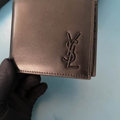 Cheap Yves Saint Laurent YSL Man Wallets #1211780, $$40.00 USD On Yves Saint Laurent YSL AAA Man Wallets