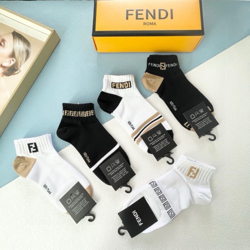 Replica Fendi Socks #1212749 $27.00 USD for Wholesale