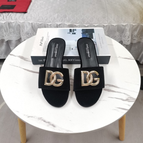 Cheap Dolce &amp; Gabbana D&amp;G Slippers For Women #1213153, $$115.00 USD On Dolce &amp; Gabbana D&amp;G Slippers