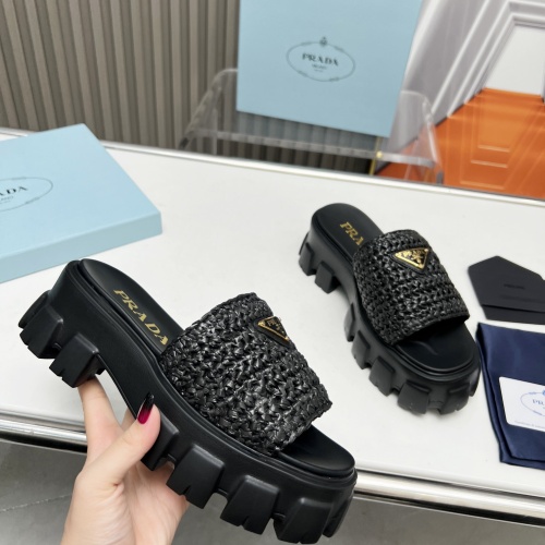 Replica Prada Slippers For Women #1213737 $96.00 USD for Wholesale