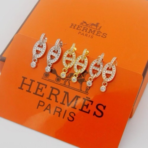 Replica Hermes Earrings For Women #1213893 $25.00 USD for Wholesale