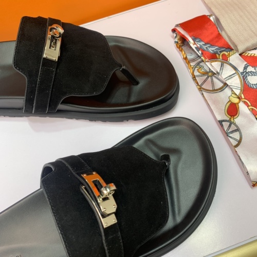 Replica Hermes Slippers For Women #1216671 $76.00 USD for Wholesale