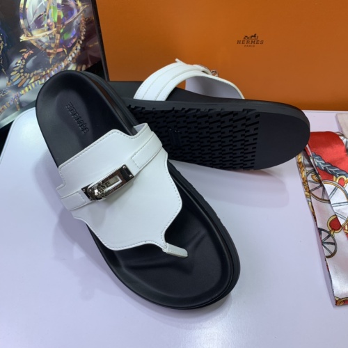 Replica Hermes Slippers For Women #1216684 $76.00 USD for Wholesale