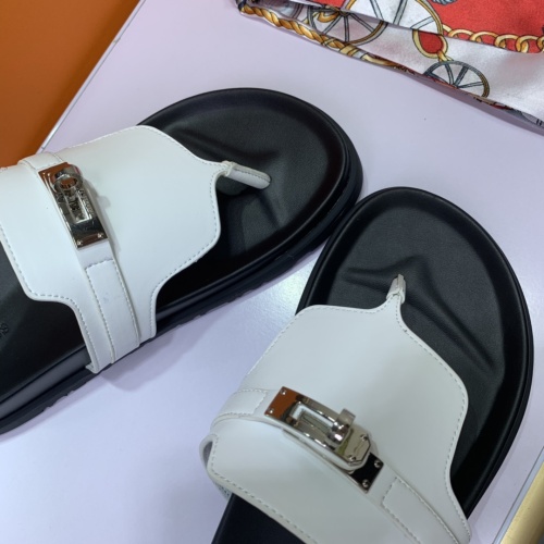 Replica Hermes Slippers For Women #1216684 $76.00 USD for Wholesale