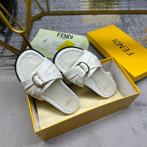 Replica Fendi Slippers For Women #1216827 $80.00 USD for Wholesale