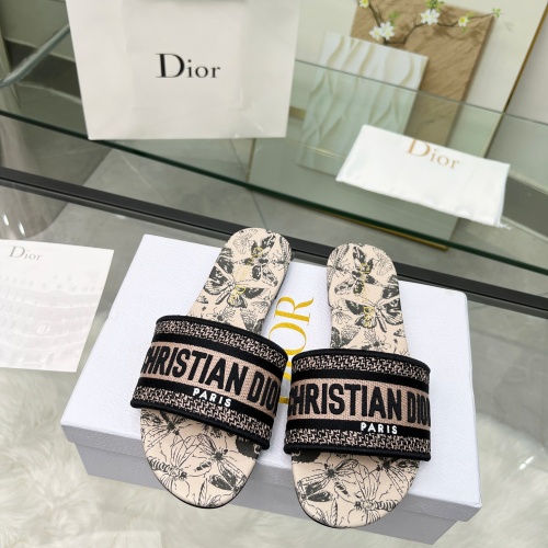 Replica Christian Dior Slippers For Women #1216986 $72.00 USD for Wholesale