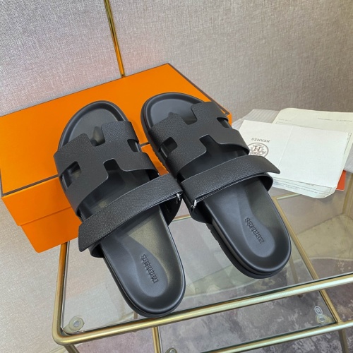 Replica Hermes Slippers For Men #1217197 $76.00 USD for Wholesale