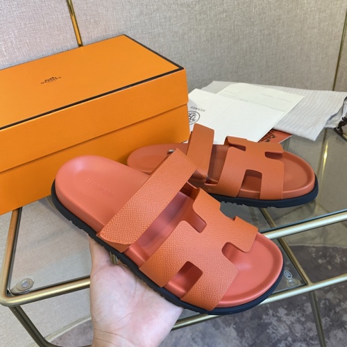 Replica Hermes Slippers For Women #1217255 $82.00 USD for Wholesale