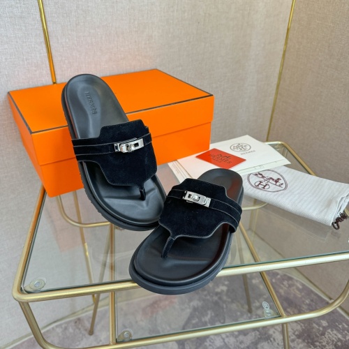 Replica Hermes Slippers For Women #1217268 $76.00 USD for Wholesale