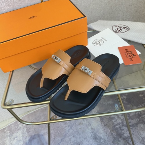 Replica Hermes Slippers For Women #1217272 $76.00 USD for Wholesale