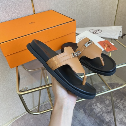 Replica Hermes Slippers For Women #1217272 $76.00 USD for Wholesale