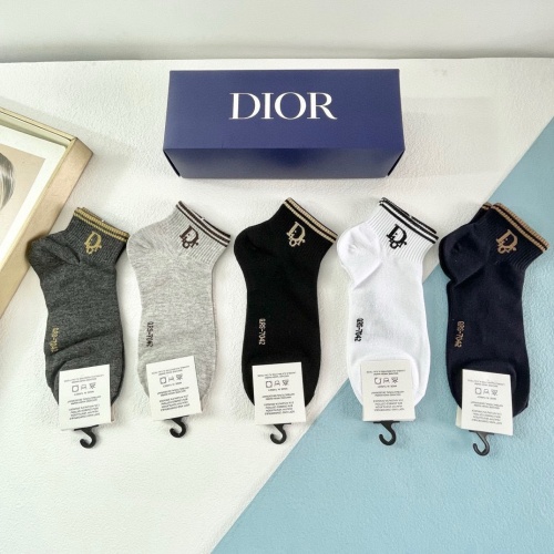 Replica Christian Dior Socks #1218717 $29.00 USD for Wholesale