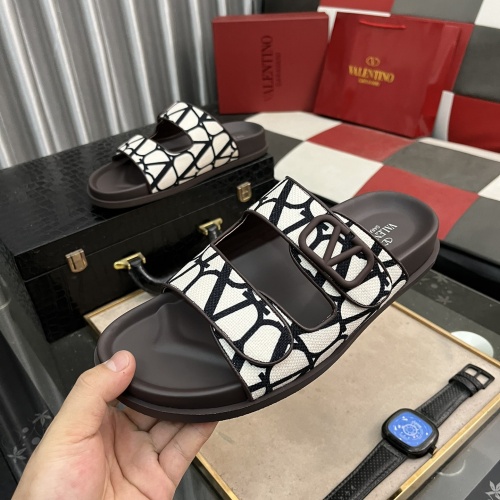 Replica Valentino Slippers For Men #1220317 $64.00 USD for Wholesale