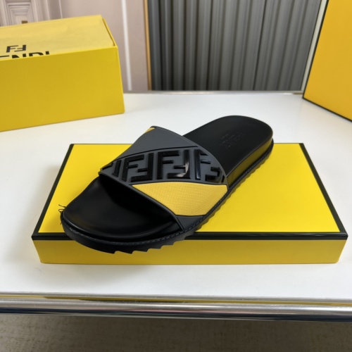 Replica Fendi Slippers For Men #1221370 $45.00 USD for Wholesale