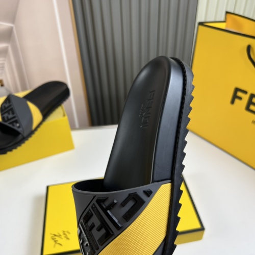 Replica Fendi Slippers For Men #1221370 $45.00 USD for Wholesale