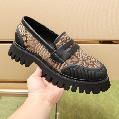 Replica Gucci Oxfords Shoes For Men #1221611 $102.00 USD for Wholesale