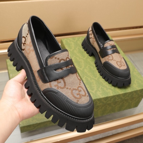 Replica Gucci Oxfords Shoes For Men #1221611 $102.00 USD for Wholesale