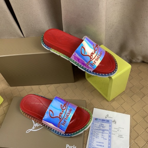 Replica Christian Louboutin CL Slippers For Men #1221771 $72.00 USD for Wholesale