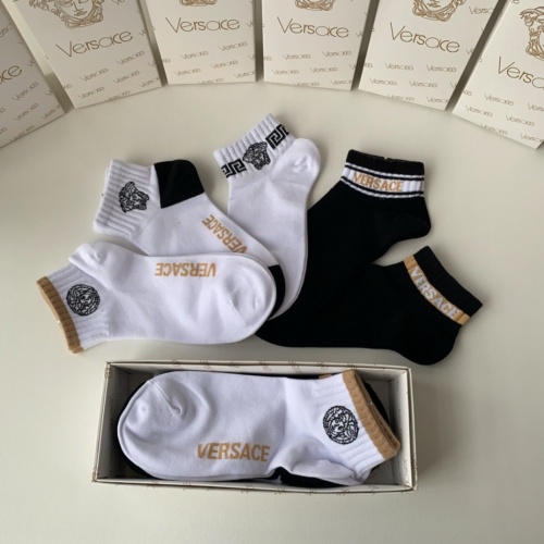 Replica Versace Socks #1222082 $27.00 USD for Wholesale