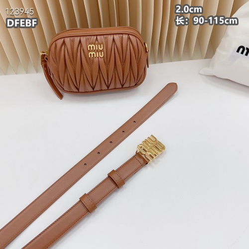 Replica MIU MIU AAA Quality Belts For Women #1222106 $98.00 USD for Wholesale