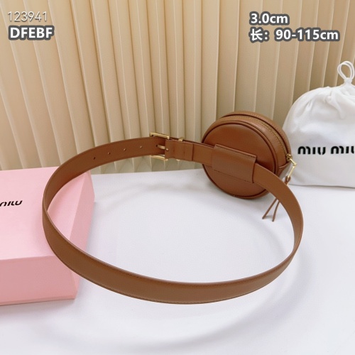 Replica MIU MIU AAA Quality Belts For Women #1222116 $98.00 USD for Wholesale