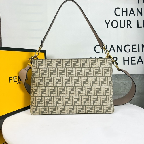 Replica Fendi AAA Quality Shoulder Bags For Women #1223450 $105.00 USD for Wholesale