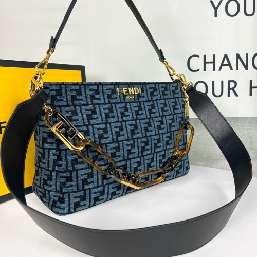 Replica Fendi AAA Quality Shoulder Bags For Women #1223451 $105.00 USD for Wholesale