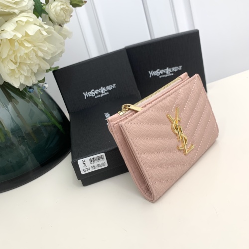 Replica Yves Saint Laurent YSL Wallets #1224764 $42.00 USD for Wholesale