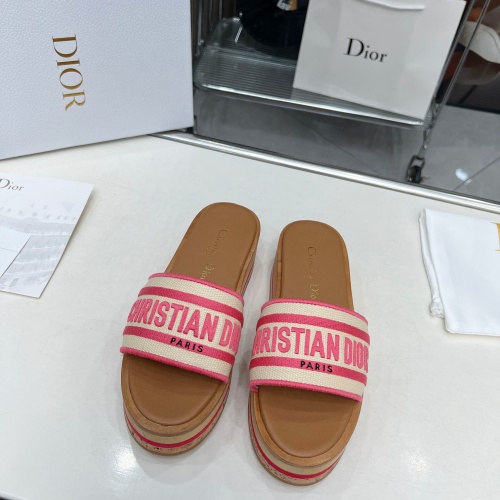 Replica Christian Dior Slippers For Women #1224871 $102.00 USD for Wholesale