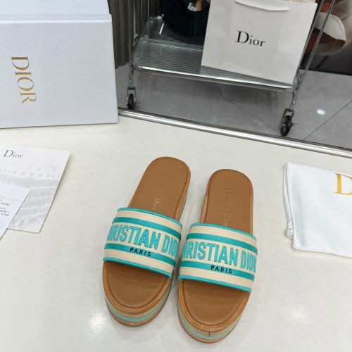 Replica Christian Dior Slippers For Women #1224872 $102.00 USD for Wholesale