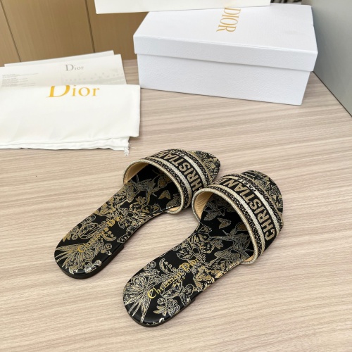 Replica Christian Dior Slippers For Women #1224879 $76.00 USD for Wholesale