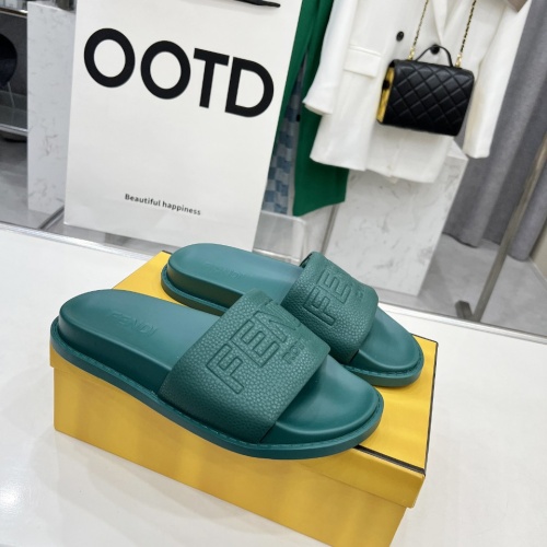 Replica Fendi Slippers For Men #1225277 $85.00 USD for Wholesale