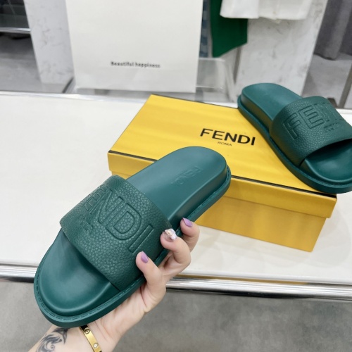 Replica Fendi Slippers For Women #1225278 $85.00 USD for Wholesale