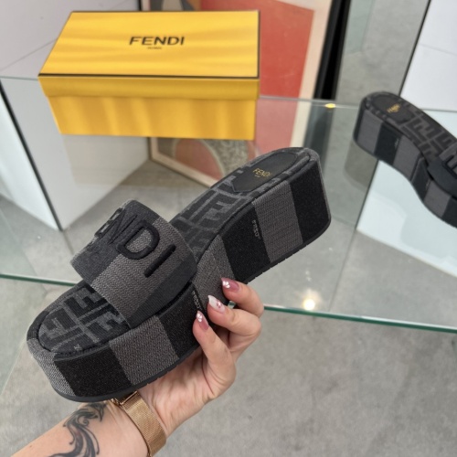 Replica Fendi Slippers For Women #1225500 $85.00 USD for Wholesale