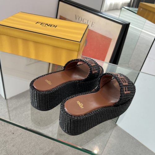 Replica Fendi Slippers For Women #1225503 $88.00 USD for Wholesale