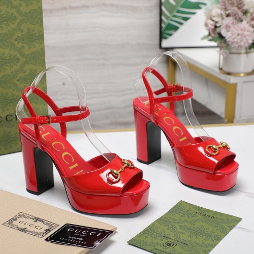 Replica Gucci Sandal For Women #1225552 $125.00 USD for Wholesale