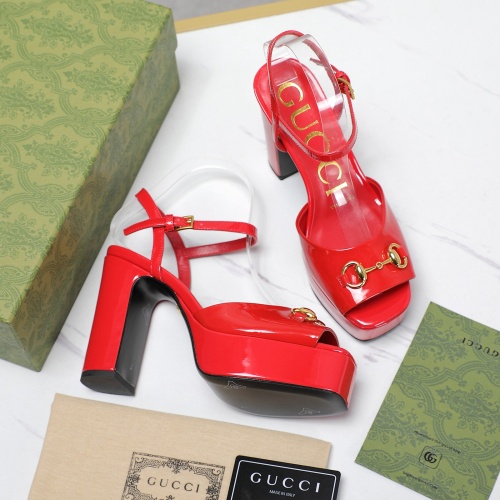 Replica Gucci Sandal For Women #1225552 $125.00 USD for Wholesale