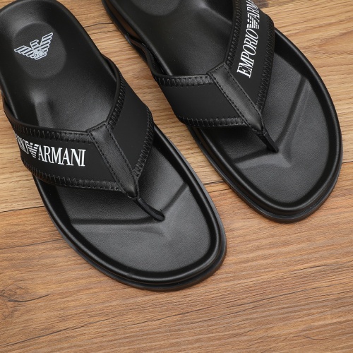 Replica Armani Slippers For Men #1225652 $56.00 USD for Wholesale