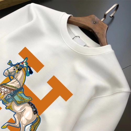 Replica Hermes Hoodies Long Sleeved For Men #1226464 $40.00 USD for Wholesale