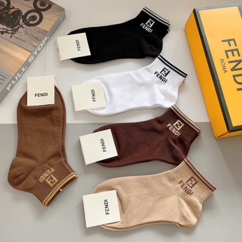 Replica Fendi Socks #1227734 $27.00 USD for Wholesale