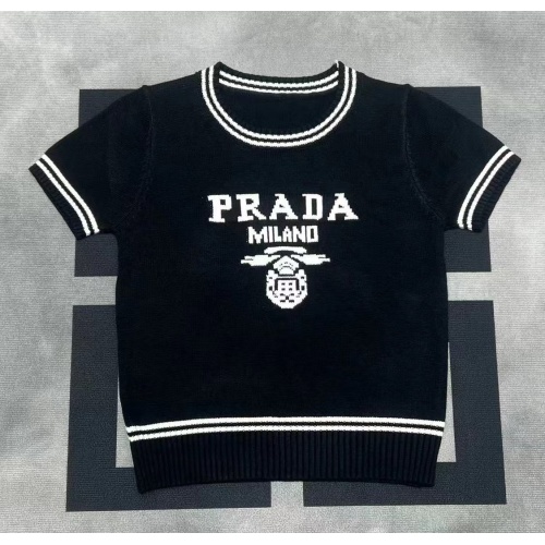 Cheap Prada Sweater Short Sleeved For Women #1228549, $$56.00 USD On Prada Sweater