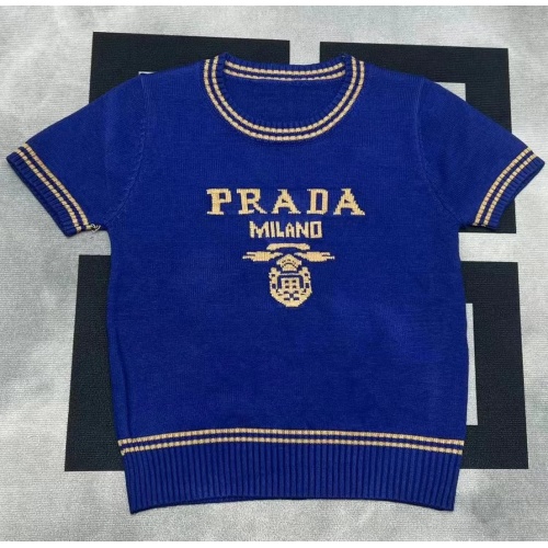 Cheap Prada Sweater Short Sleeved For Women #1228550, $$56.00 USD On Prada Sweater