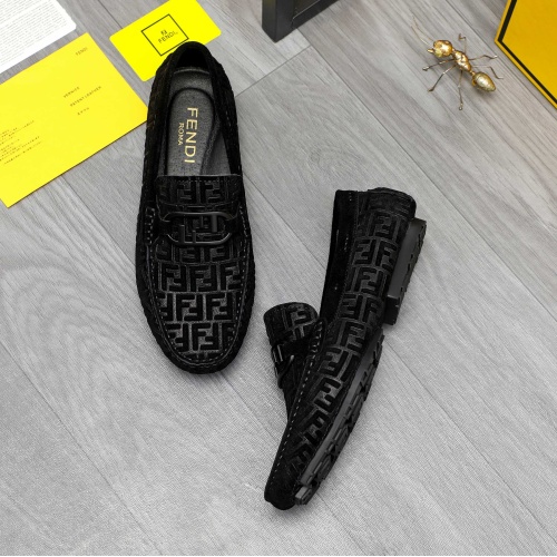 Replica Fendi Leather Shoes For Men #1230297 $68.00 USD for Wholesale