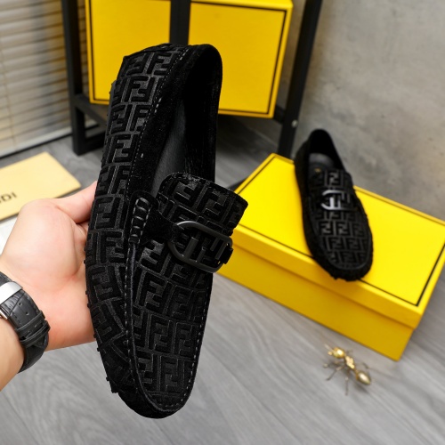 Replica Fendi Leather Shoes For Men #1230297 $68.00 USD for Wholesale